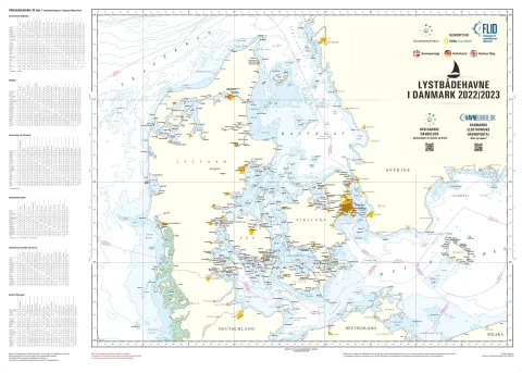 Danmarkskortet over lystbådehavne - havneguide.dk