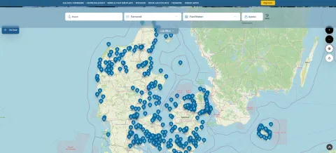 Nyt havneguide.dk kort
