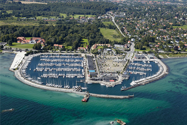 Rungsted havn Luftfoto