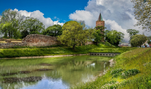 Luftfoto af Vordingborg Nordhavn