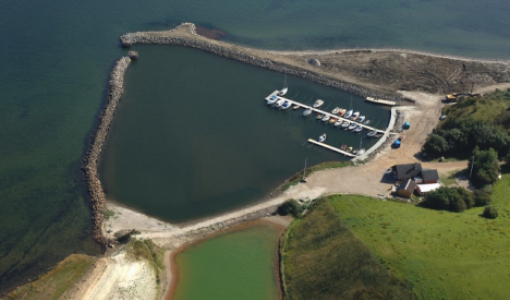 Luftfoto af Ejerslev Havn