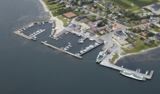 Luftfoto af Fur Havn