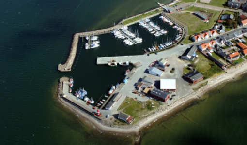 Luftfoto af Glyngøre Havn