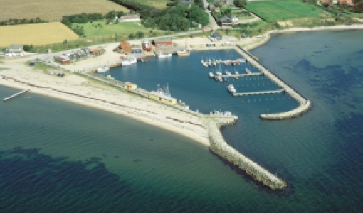 Luftfoto af Sillerslev Havn
