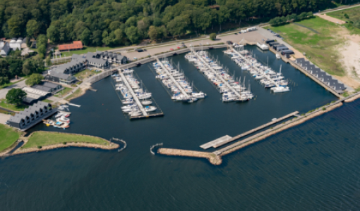 Luftfoto af Skive Søsportshavn
