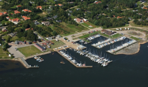 Luftfoto af Virksund Lystbådehavn
