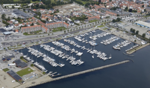 Luftfoto af Aabenraa Baad Club A.m.b.A.