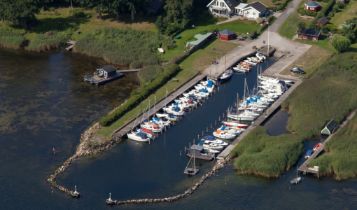 Luftfoto af Lyndby Havn