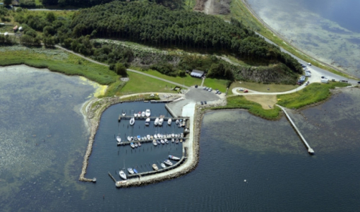 Luftfoto af Nordhammer Havn