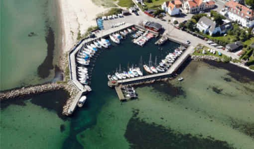 Luftfoto af Espergærde Havn