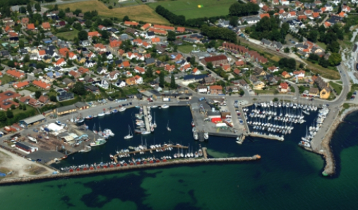 Rødvig FIskerihavn luftfoto