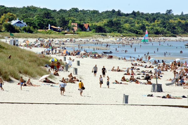 Strand på Den Danske Riviera i Nordsjælland